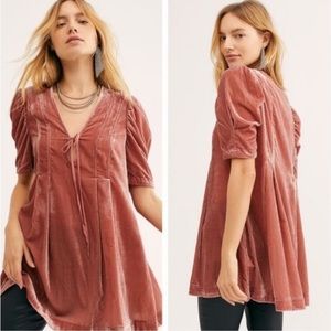 Adelle Velvet tunic dress
